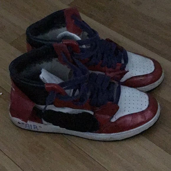 Jordan Other - Red and Black High-Top Sneakers